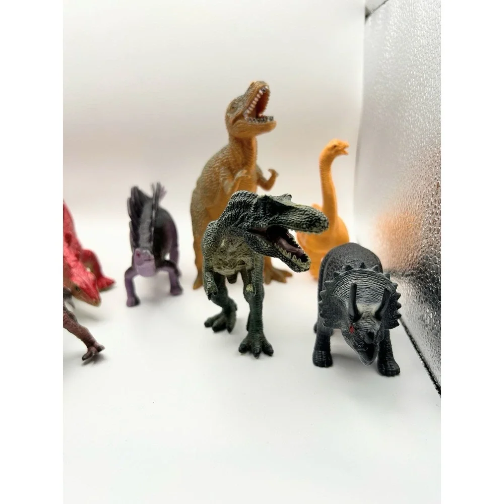 11‎ Pc Dinosaur Toy Lot T-Rex Raptor Triceratops Stegosaurus Kids Figures